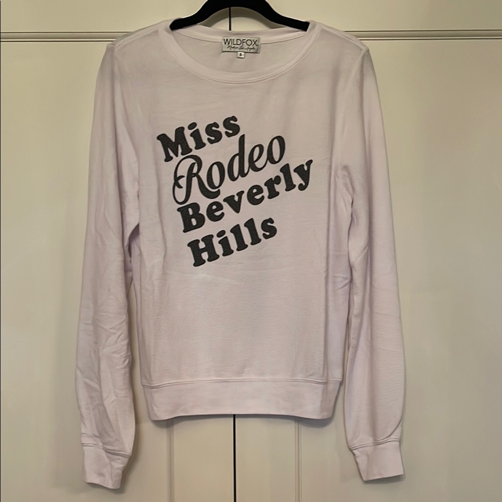 Wildfox White Graphic Sweatshirt